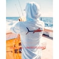 thumbnail image 4 of Camisetas de pesca de manga larga con capucha para hombre de Bill Fish Gear, ropa de rendimiento para pesca, camisas de pesca, camisetas de protección solar para pesca, 4 of 5