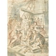 thumbnail image 3 of Anonymous 11x14 Black Modern Framed Museum Art Print Titled - Circumcision of Christ (1650-1700), 3 of 5