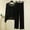 Black, variant on Womens Soft Modal Pajamas Lounge Set Stretch Loose Pj 3Pc Long Sleeve Cardigans and Camisole with Long Pants Sleepwear