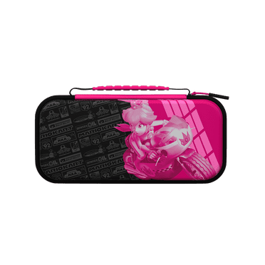 PDP Travel Case Plus GLOW For Nintendo Switch, Nintendo Switch Lite, Nintendo Switch - OLED Model, Grand Prix Peach
