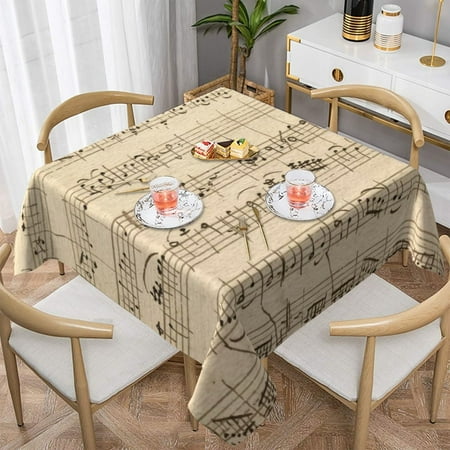 

Music Tablecloth Banquet Polyester Table Cover Retro Wholesale Protector Print Table Cloth