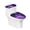 Purple Galaxy Butterflies, variant on HELLHERO Turtle Pattern Soft Polyester Toilet Seat Lid Cover Adjustable Toilet Seat Covers Set & Stays in Place for Hotel