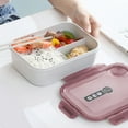 thumbnail image 1 of Boîte à Bento Boîte à Lunch Adulte, Boîte à Bento à 4 Compartiments, Boîte à Lunch Bento Réutilisable pour Récipient de Préparation des Repas pour Adultes, Boîte à Collations Étanche, Boîte à Lunch de Contrôle de la Portion avec Compartiments, Vente de Fournitures Scolaires, 1 of 7