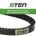 thumbnail image 3 of 8TEN Cogged Belt for Exmark 100-6486-SL Metro 21 Walk Behind Mowers 810-CBL2749T, 3 of 4