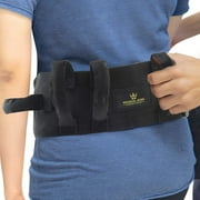Medical King Asymmetric Shaped Patient Lift Belt with Lift, 6 Waist, Black, 1 Count