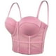 thumbnail image 1 of Faja moldeadora de cintura para mujer, de malla elástica, con diseño de espiga, con tirantes en el interior y el exterior., 1 of 8