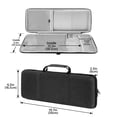 thumbnail image 5 of Geekria 90%-96% Keyboard and Mouse Case, Hard Shell Travel Carrying Bag for 100 Keys Computer Mechanical Keyboard and Mouse Combo Case, Compatible with ASUS ROG Strix Scope II 96, AULA F99, 5 of 6