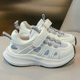 thumbnail image 4 of LIIPEE Girls Sneakers Hook And Loop Strap Closed Toe Non- Soft Sole Mesh Athletic Shoes Kids Cute Casual Daily Party Photoshoot Sneaker,White,9.5-10 Years, 4 of 4
