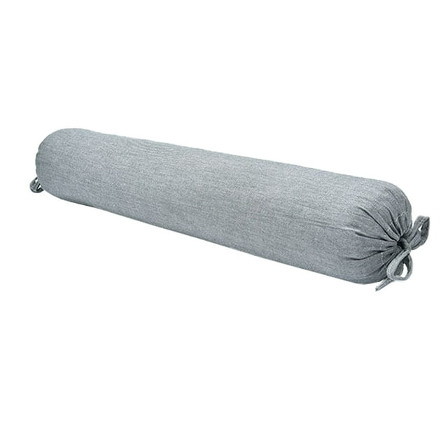 Almohada cilíndrica, estante con cremallera de algodón de trigo sarraceno orgánico