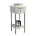 thumbnail image 3 of Convenience Concepts French Country Table d'Appoint Carrée Khloe, Fini Bois Blanc, 3 of 4