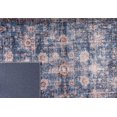 thumbnail image 3 of L'Baiet Amelie Blue Distressed Washable 8 ft. x 10 ft. Fabric Area Rug, 3 of 8