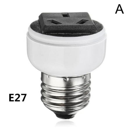 

E27 Lamp Light Socket Holder Screw Bulb Convert To US Female EU Power sale J1Q9