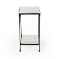 thumbnail image 5 of Butler Specialty Company Larkin Outdoor Marble & Iron Side Table In Black, 5 of 7