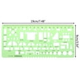 thumbnail image 4 of HEMLBOYW Furniture Construction Black Scale Drafting Drawing Stationery Template Ruler Plastic, 4 of 6