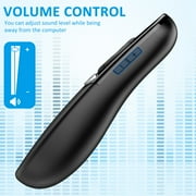 QQV Presentation Clicker, 2-in-1 USB Type C Powerpoint Clicker,Wireless PowerPoint Remote for PowerPoint with Hyperlink & Volume Control PowerPoint Slide Advancer for Mac, Computer, Laptop