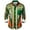 #022 Green, variant on Men's St Patricks Day Button Printed Down Long Sleeve St Patrick's Shirt Button Festival 4 Leaf Soft Classic Irish Print Four Leaf St Patrick's Men's Printed Button Down Shirt (Green,2XL)
