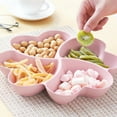 thumbnail image 1 of npkgvia Hot sale!Kitchen Gadgets,Kitchen Mold,,AccessoriesFlower-shaped Fruit Platter, Fruit Platter, Snacks, Multi-grid Candy Box,Pink, 1 of 4