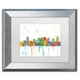 thumbnail image 2 of Trademark Fine Art "Nashville Tennessee Skyline Mclr-1" Canvas Art by Marlene Watson, White Matte, Silver Frame, 2 of 4