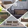 thumbnail image 5 of Orange Blue Plaid Body Pillow Cover, Pillowcase Protectors with Zipper, Breathable Decorative Throw Pillow Case Cover, Farmhouse Checkered Buffalo Fall Pillow Shams for Couch Sofa 20x60Inch, 5 of 9