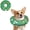 Green, variant on Supet Inflatable Dog Recovery Collar, Soft Adjustable Donut Collar to Prevent Licking, Comfortable Post-Surgery E-Collar for All Dogs