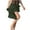 Army Green, variant on GigrtiJin Women Ruffle Mini Skirt Asymmetrical Hem Flowy Layered Skirt Button down A-Line Skirt High Low Beach Skirts