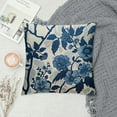 thumbnail image 2 of Awypu  Pillow Covers Chinoiserie Throw Pillow Cover, Decorative Blue and White Floral Cushion Case Pillowcase for Sofa Couch Bed Living Room Chair Farmhouse, 18x18 Inch Square Chinese Flowers, 2 of 5