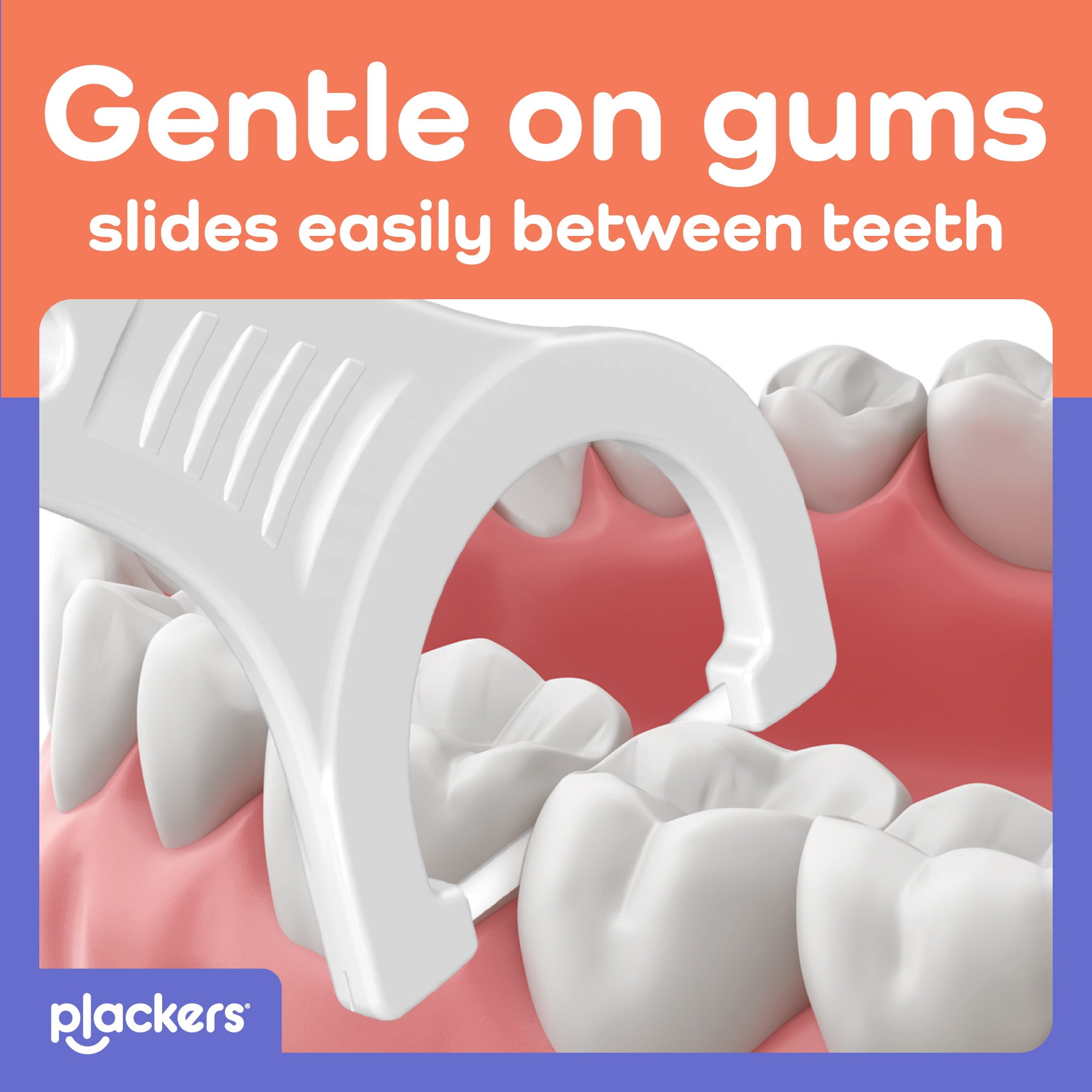 Plackers Gentle Line Floss Picks, Super Soft, GentleSlide Fiber Made Without , Slides Easily Between Teeth, Fresh Mint, 150 Count