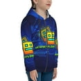 thumbnail image 3 of Kids Geometry Dash Hoodie 3d Printed Zip Up Hooded Sweatshirt With Pocket For Boys Girls, 3 of 7