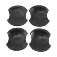 thumbnail image 1 of Protector de Taza de Manija de Puerta de Auto Unique Bargains para Honda Civic 8ª 2006-2011 Fibra de Carbono Negra ABS 4 Pzs, 1 of 1