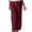Wine, variant on Vedolay Pants Flare Women Cotton Beach Baggy Pants Tapered Leg Joggers Slacks Lightweight,White 3XL
