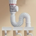 thumbnail image 5 of Lierteer Wash basin drain pipe deodorizing wash basin basin basin sink drain pipe S-white, 5 of 7