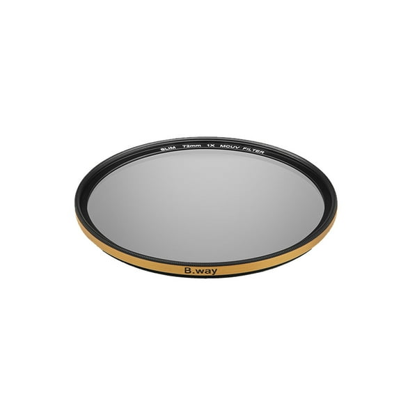 B.Way 49mm Gold Edge UV Lens Protector Filter - Super Slim, Multi-Layer Coating for SLR, Micro Single Camera Lens Accessories