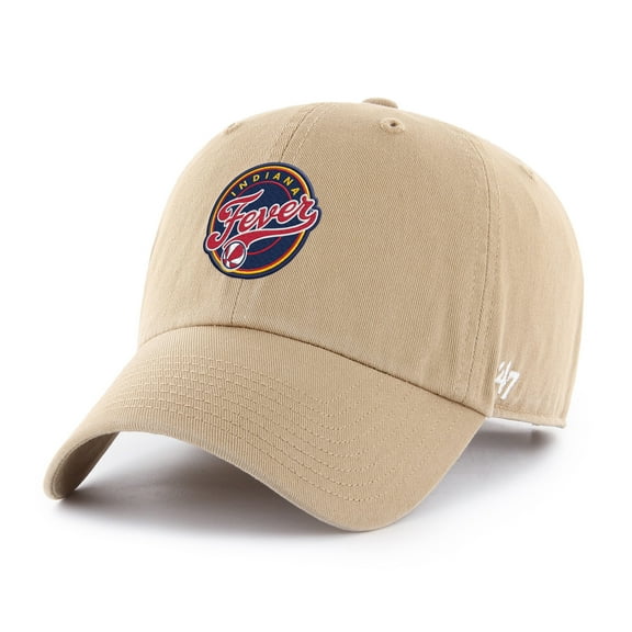 Men's '47 Khaki Indiana Fever Core Logo Clean Up Adjustable Hat