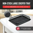 thumbnail image 3 of Bakken Swiss Crisper Tray - 2-Piece Set – Gray Marble, Non-Stick Basket Design for Healthier Cooking in Regular Ovens - Achieve Perfectly Crispy Chips, Bacon and More, 3 of 8