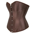 thumbnail image 2 of Grebrafan Boned Corsets Bustier Top Women Brown M, 2 of 5