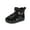 Black, variant on Black Toddlers Ages 12 To 15 Months Can Enjoy These Bear Print Snow Boots With A Cozy Lining, Designed For Early Walkers To Keep Feet Warm And Comfortable.