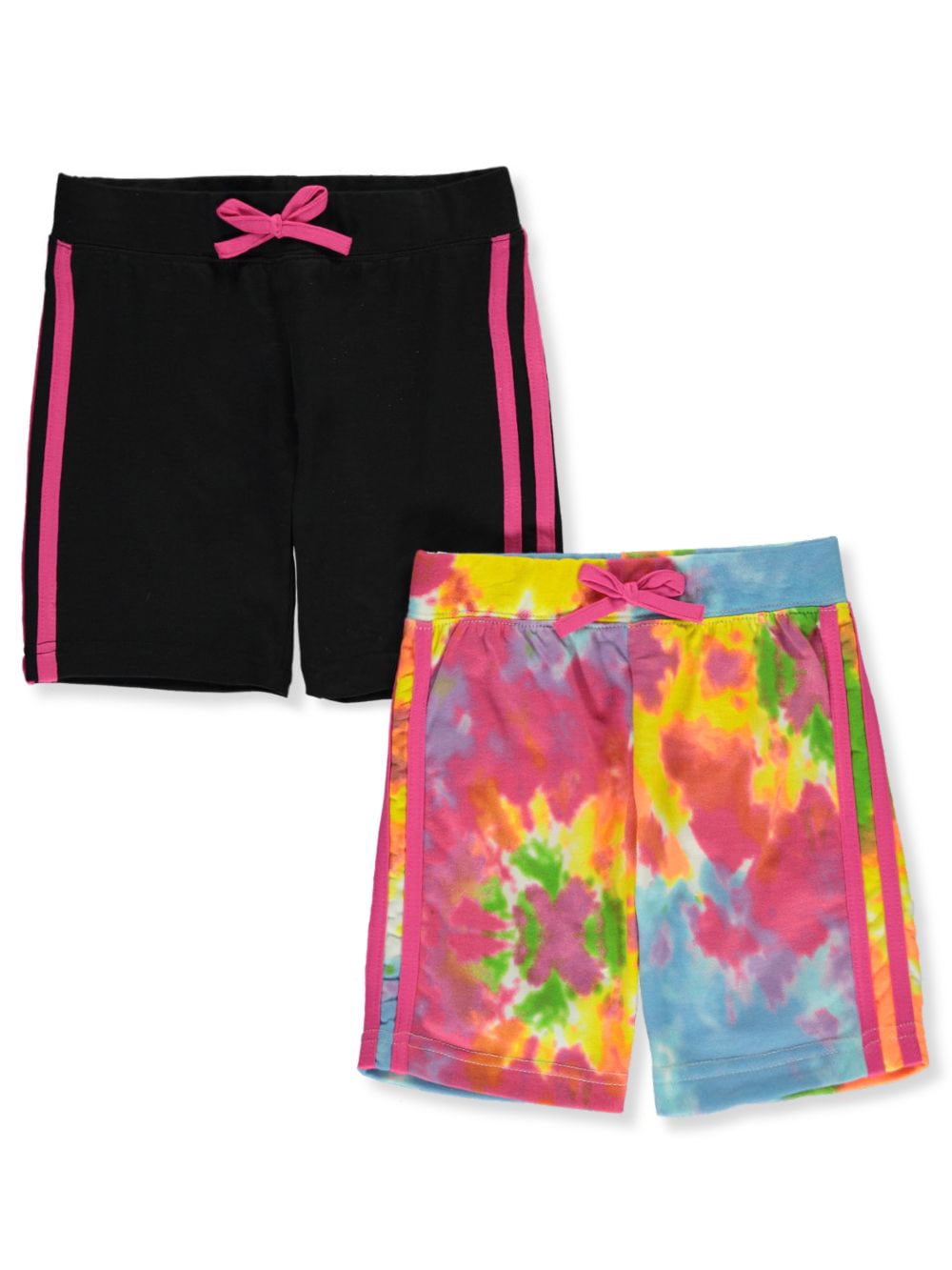 Real Love Girls 2 Pack Athletic Gym Workout French Terry Bermuda Shorts