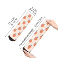 thumbnail image 4 of Fuzoiu Orange Peach Print Adult Socks, Crew Moisture-wicking Socks, Unisex Cushion Crew Socks,Casual Sports Ankle Socks, 4 of 7