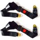 thumbnail image 1 of ZHAOCHENG Paquete de 2 cinturones de seguridad universales ajustables, cinturones de dos puntos de 1,2 m, color negro, 1 of 4