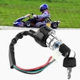 thumbnail image 1 of Interruptor De Encendido Universal Para Coche Y Motocicleta, 6 Cables, 3 Posiciones, 2 Llaves, Traje Duradero Para Diferentes Motocicletas, 1 of 7