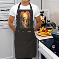 thumbnail image 3 of Whimsical Forest Scene Adjustable Bib Apron - 2 Pack with 2 Pockets Perfect for Cooking & Chef Work for Men & Women, 3 of 5