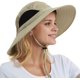 thumbnail image 1 of Wide Brim Sun Hat, UPF 50+ UV Protection Waterproof Packable Bucket Hat for Men & Women, Fishing Hiking Beach Garden, 1 of 5