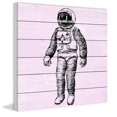 thumbnail image 2 of Space Ready Painting Print on White Wood, 2 of 5