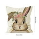 thumbnail image 3 of Funda de cojín decorativa con diseño de zanahoria y conejo de Pascua para sala de estar, dormitorio, sofá, vacaciones, forma retorcida, 3 of 6