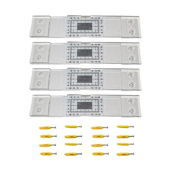 Thickness Gauge 4Pcs Crack Monitoring Record, Standard Tell-Tale Crack Monitor for the Standard and Corner Tell-Tale