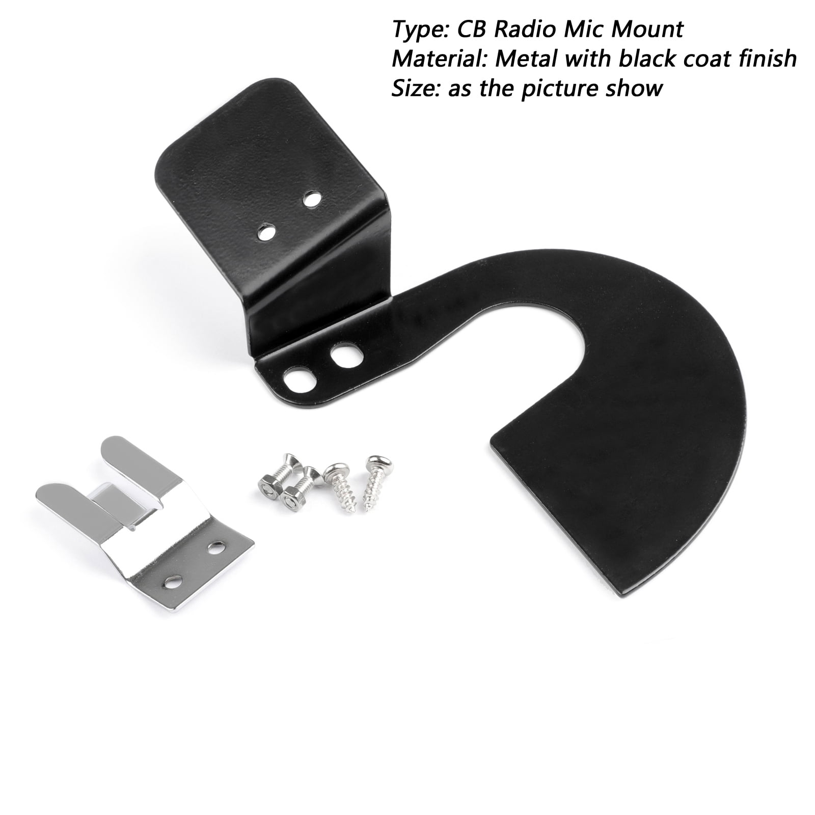 Passenger Grab Bar CB Radio Mic Mount Holder For Wrangler JL 2018