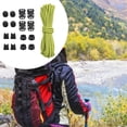 thumbnail image 6 of 17 Piece Reflective Elastic Cord Bungee Rope Clips Polyester Latex for Backpack Hiking Outdoor Gear, 6 of 8