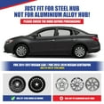thumbnail image 6 of 4PCS/Set 16" Hubcaps Compatible with 2013-2019 Nissan Sentra,Wheel Rim Covers Compatible with 2011-2017 Nissan Leaf,Heavy Duty PP Material Snap on Installation,White Lacquer, 6 of 8