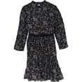 thumbnail image 2 of Vestido acampanado Rebecca Taylor Solstice negro 6, 2 of 2