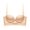 Khaki, variant on Soft Underwire Convertible Strapless Bra Detachable Thin Straps Large U Back Mesh Breathable Push Up Seamless Backless Bra For Dresses